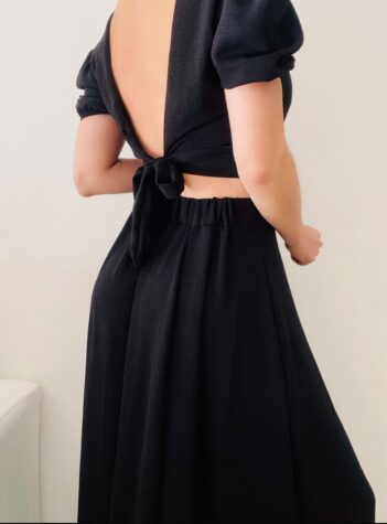 Pollera Cata crep lino