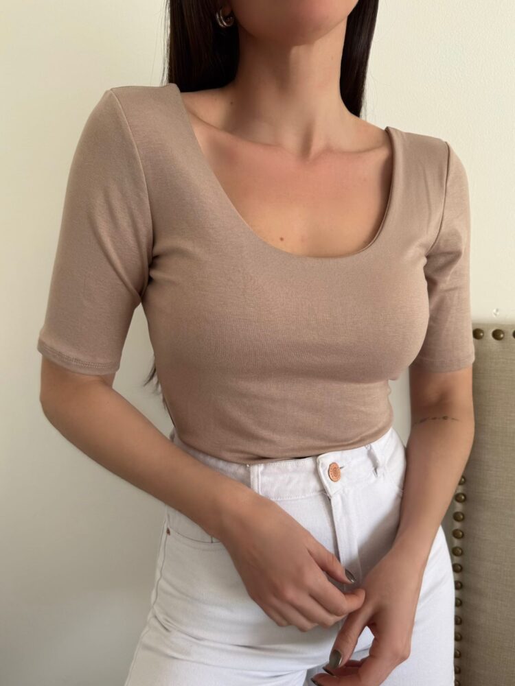 Federica manga corta viscosa premium